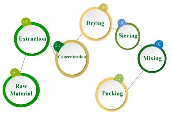 Flow Chart of Red Ginseng Extract Powder